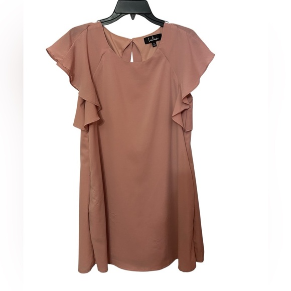 Lulus Lookin' Cute Mauve Pink Short Sleeve Shift Dress Size Small - Picture 6 of 10